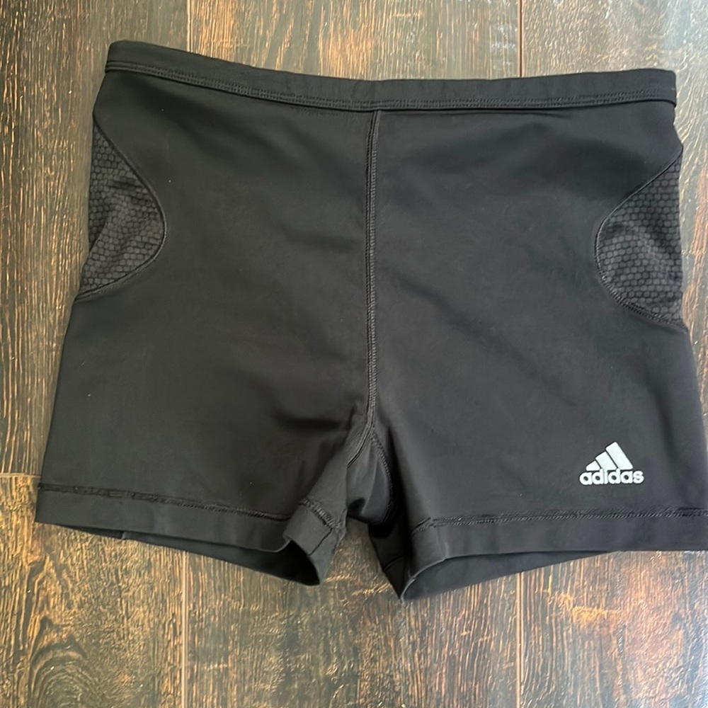 2/$15 Adidas Black Workout Shorts- Size S